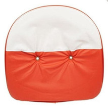 Universal 21&quot; Farm Tractor Orange/White Pan Seat Cover Cushion 1&quot; Foam P... - $542.34 MXN