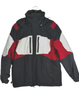 Polar Edge Gold Series St. Moritz ski jacket black/red/white w/snow gato... - $54.10