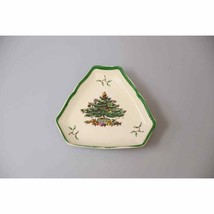 Vintage Spode Christmas tree triangular candy nut dish holiday dinner table - £19.37 GBP