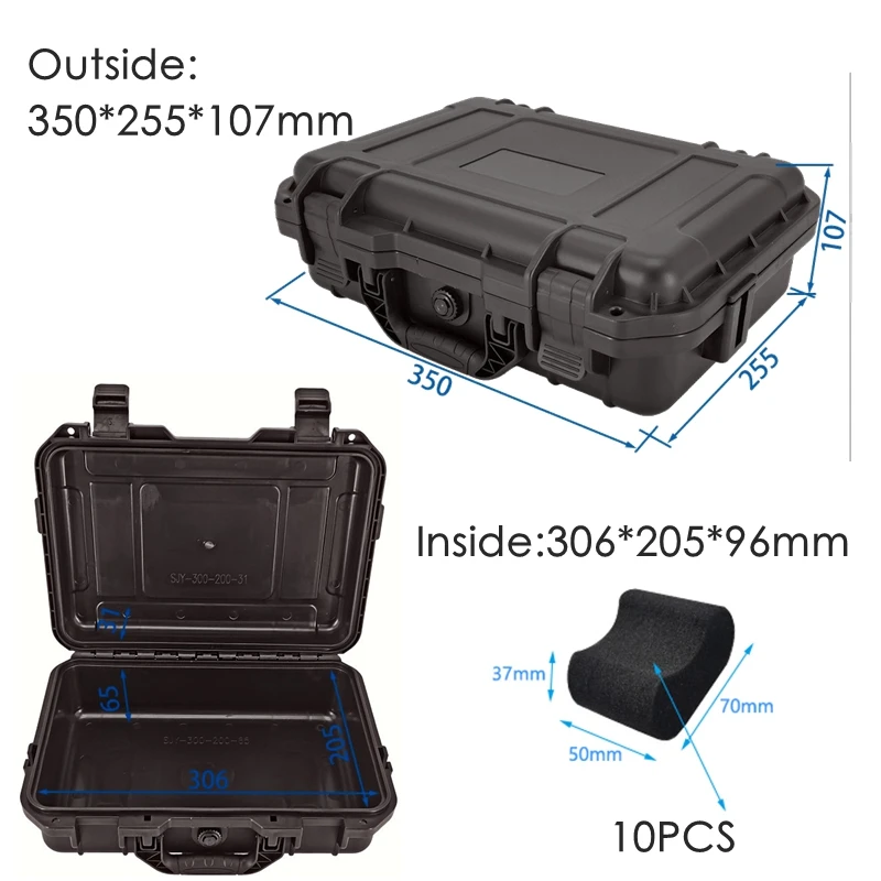 Watch Box Organizer 6/10/15 Slots Safety Equipment Case Portable Dry Too... - $88.41