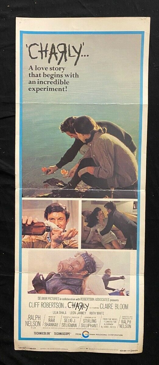 Primary image for Charly Insert Movie Poster 1968 Cliff Robertson