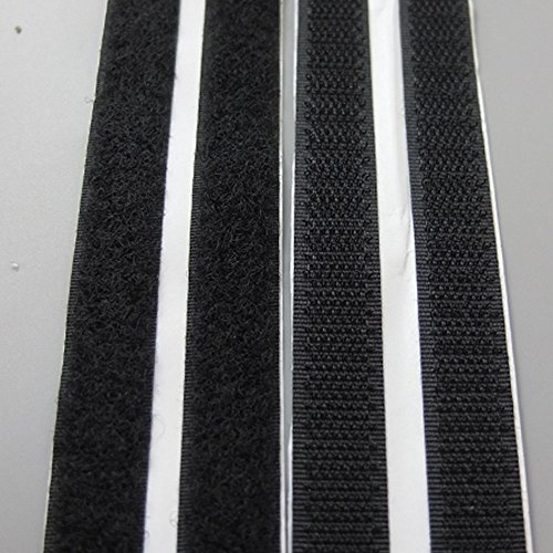 Bluemoona 10 Yards - 1/2" 12MM Double Sticky Back Self Hook & Loop Adhesive Tape