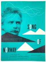 Song Of Norway 1952 Theater Program Portland Oregon Musical Operetta Sig Arlo - £11.82 GBP