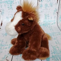 Brown Aurora Horse Pony Floppy Fuzzy White Forehead Nose Blaze - $16.34