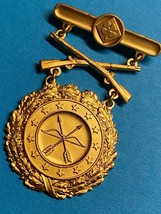 4th Army, Excellence In Competition Eic, Rifle, Gold, Badge, Pinback, Hallmarked - £50.60 GBP