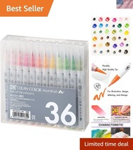 Flexible Brush Tip Marker Pens - 36 Colors for Drawing, Coloring &amp; Journ... - $82.49