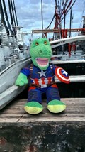 Build-A-Bear 18&quot; Plush Alligator With Captain America Costume &amp; Shield GUC - £15.62 GBP