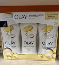 Olay Ultra Moisture Body Wash Plus 23.6 Fl Oz 3 Pack With Shea Butter &amp; Vitamins - £18.65 GBP