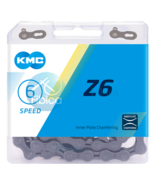 NEW KMC Z6 6-SPEED CHAIN 116 LINK Hollow inner plate Light Weight - $33.90 CAD