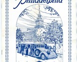 Souvenir of Philadelphia Brochure The Grey Line Tours 1920&#39;s Valley Forge  - $17.80