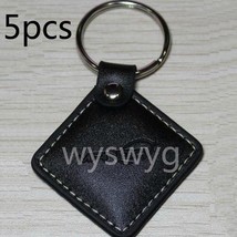 5pcs 125KHz RFID ID EM4100 Proximity Induction Leather Tag Token Keyfob Access - £18.85 GBP
