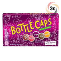 3x Packs | Bottle Caps Assorted Flavor Soda Pop Candy Theater Boxes | 5oz - £11.06 GBP