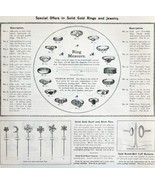 Rings And Jewelry Stick Pins 1897 Advertisement Victorian Full Page DWII5 - $54.84 CAD