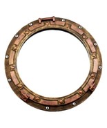 Antique Bronze Rust Finish Nautical Marine Ship Porthole Wall Mirror Dec... - $881.86 MXN