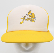 Youngan Spartan Duck w/ Hoe Logo Snapback Trucker Hat Foam Mesh Cap Yellow - $17.63