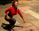 Jane Wyman Hollywood Walk of Fame California CA UNP Vtg Chrome Postcard - $5.89