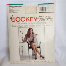 Jockey for Her Bodyshaper Pantyhose Hosiery Antique White Sz Small Tall New - $10.44
