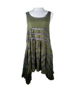 Intimately Free People Womens XS Green and Purple Top Lace Polka Dots Ruffles - $442.54 MXN