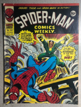 SPIDER-MAN COMICS WEEKLY #107 (1975) Marvel Comics Iron Man Thor UK VG+ - £15.79 GBP