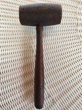 Vintage 11&quot; Wood Mallet Hammer,  Overall 11&quot;  Mallet head 4 1/2&quot;   (Solid) - £10.18 GBP