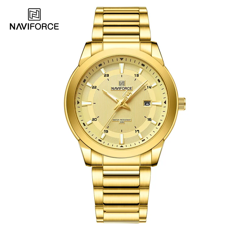   Fashion Casual Men Watch Stainless Steel Water Resistant Calendar Quartz Wrist - £26.16 GBP