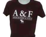 Abercrombie &amp; Fitch Men&#39;s Graphic Tee T-Shirt XS Maroon - £9.52 GBP