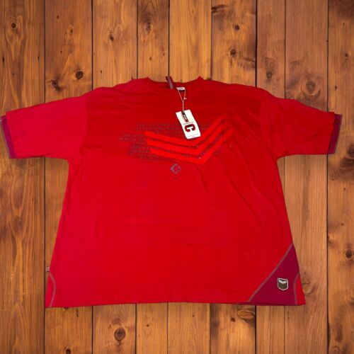 Primary image for NWT Short Sleeves T-Shirt XL Red Y2K CLENCH JEANS Men's Faux Undershirt