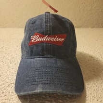 H Bar C Men&#39;s Budweiser Embroidered Logo Ball Cap   Dark Blue - $19.28