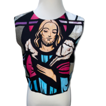Karla Spetic Runway Jesus Chic Divinity Print Lined Sleeveless Top Size ... - £157.26 GBP