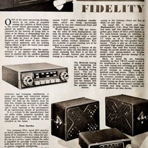 1954 Pye Hi Fi Car Radio Import Advertisement Autocar Automobilia DWPP10 - $466.88 MXN