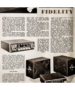 1954 Pye Hi Fi Car Radio Import Advertisement Autocar Automobilia DWPP10 - $34.17 CAD