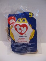 Ty Teenie Beanie Baby #9 Bones McDonalds Happy Meal Toy Plush Stuffed Animal - £15.98 GBP