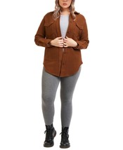MSRP $89 Black Tape Brown Collared Button Up Jacket Size X - $19.95
