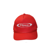 Pierce Manufacturing Fire Equipment Red Snapback Adjustable Hat Cap Rope - $16.82