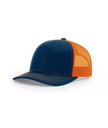 Classic Trucker Hat OSFM Blank Snapback Navy/Orange - $13.99