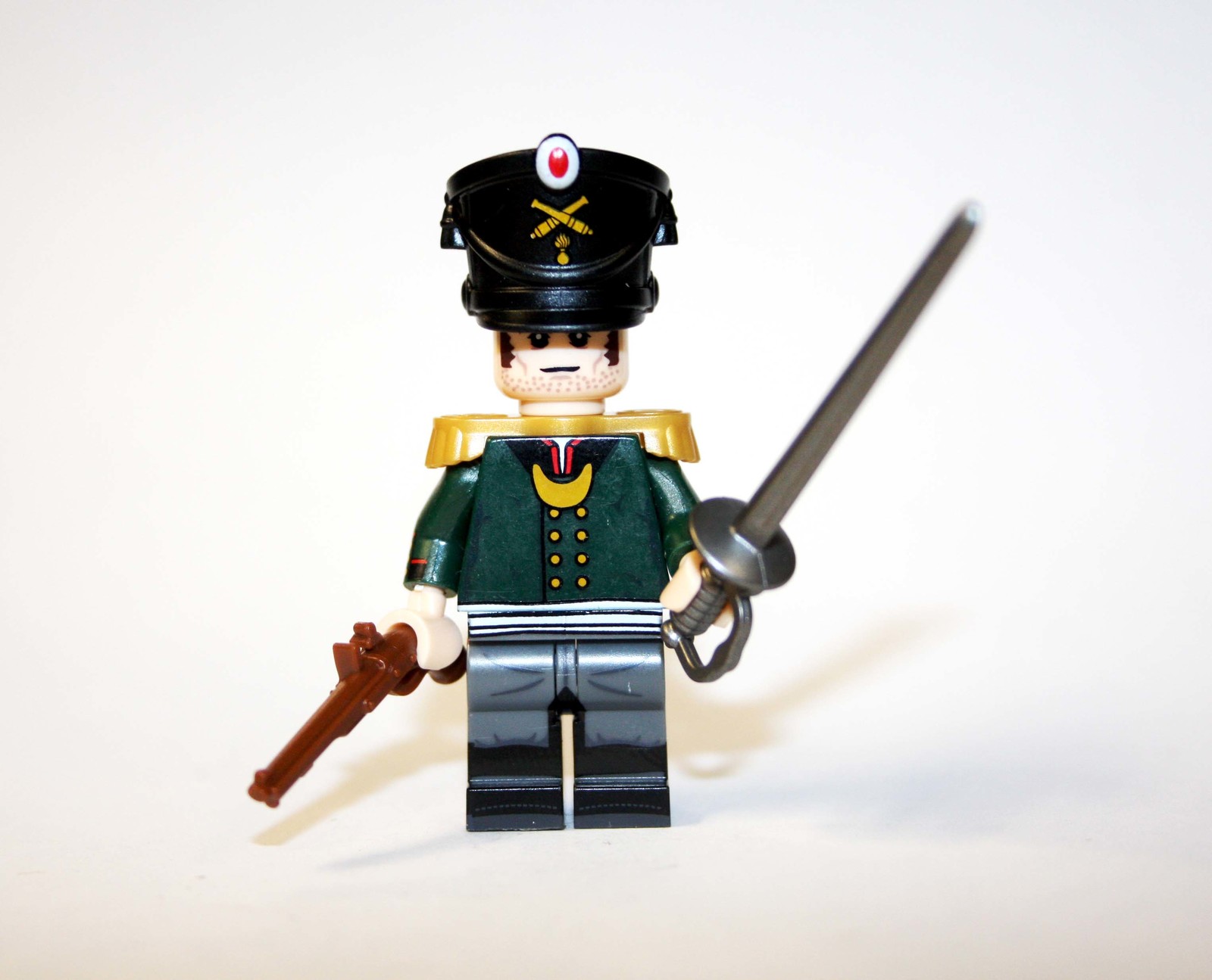 Russian Artillery Officer Napoleonic War Waterloo Custom Minifigures - $8.34