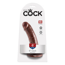 Pipedream King Cock 6 in. Cock Realistic Dildo With Suction Cup Brown - £25.51 GBP