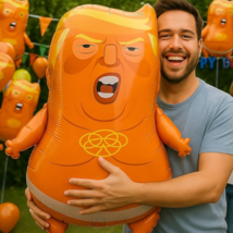 LARGE Trump Baby Blimp Balloon 47.2 Inches AM I a Baby Al Film Inflatabl... - $367.76 MXN