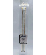 Antique NOS Speidel Twist-O-Flex Stretch Women&#39;s White Watch Band 10-13 mm  - $14.84