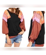 Free People We The Free Black Combo Feelin It Tee NWT Size Small - $46.75
