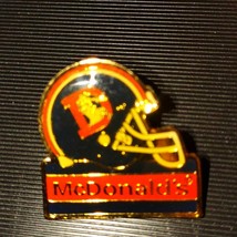 Very rare Denver broncos McDonald&#39;s football helmet pin - £19.78 GBP