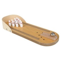 NEW Wooden Mini Desktop Bowling Game - Premium Material for Kids Great Gift Idea - £8.98 GBP