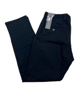 French Connection Pans Mens 36 Black Cotton Machine Gun Stretch Chino Of... - $47.12 CAD