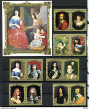 Chad 1971 Souvenir sheet +stamps Portraits of French Royalty 11333 - $19.80