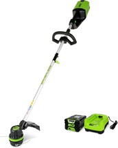 Greenworks St80L210 80V 16-Inch Brushless String Trimmer With Included 2-Ah - $249.92
