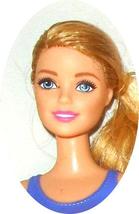 Barbie doll blond side ponytail moulded swimsuit bent arm Mattel swimmer athlete - £10.27 GBP