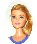 Barbie doll blond side ponytail moulded swimsuit bent arm Mattel swimmer... - £10.21 GBP
