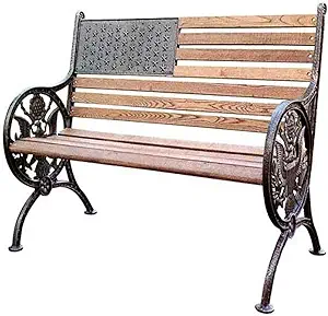 Proud American Bench With An Antique Bronze Finish - $581.99