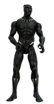 Marvels Vibranium Black Panther 6&quot; Action Figure 2017 Hasbro No Accessory Clean - £9.64 GBP