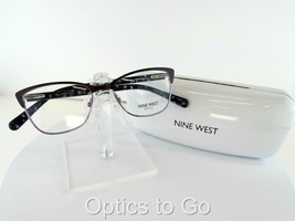 Nine West Nw 8011 (200) Satin Plum 49-16-135 Petite Ladies Eyeglass Frame - $33.25